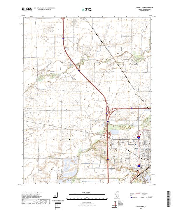 Lincoln West, IL — USGS 7.5-minute topo (2024)