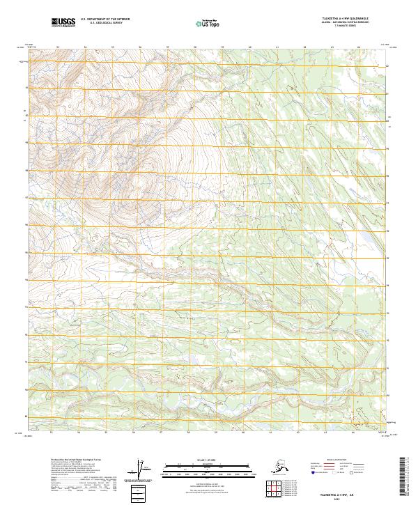 Talkeetna A-4 NW, AK — USGS 7.5-minute topo (2023)