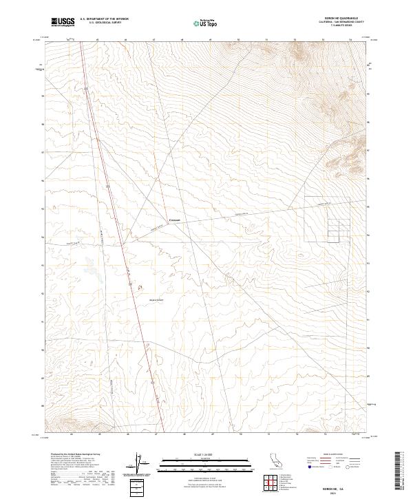Boron NE, CA — USGS 7.5-minute topo (2021)