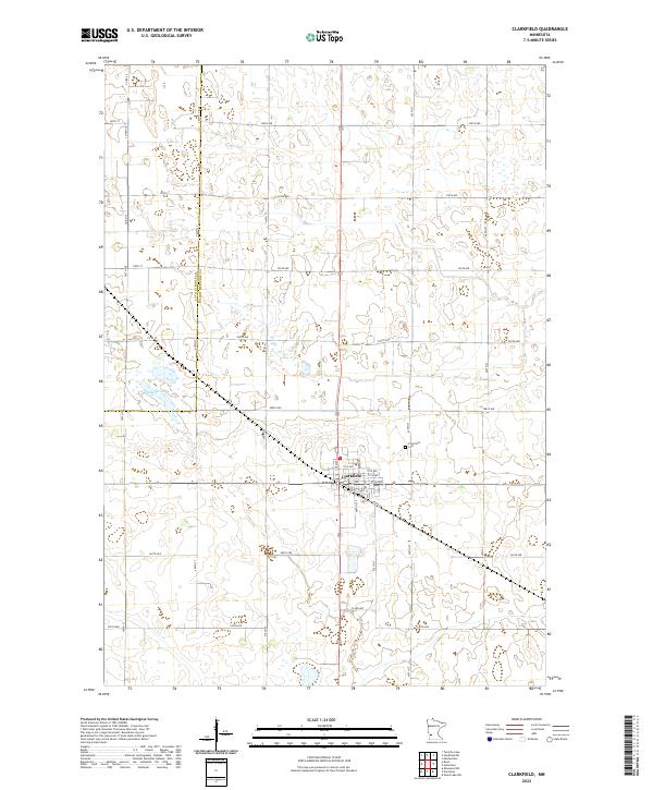 Clarkfield, MN — USGS 7.5-minute topo (2022)