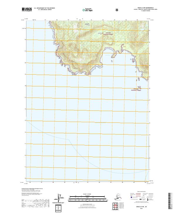 Craig A-5 NE, AK — USGS 7.5-minute topo (2021)