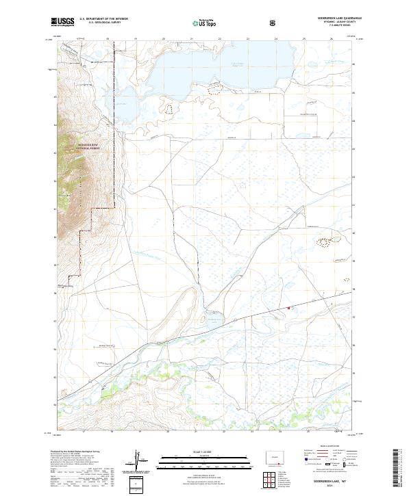 Sodergreen Lake, WY — USGS 7.5-minute topo (2021)