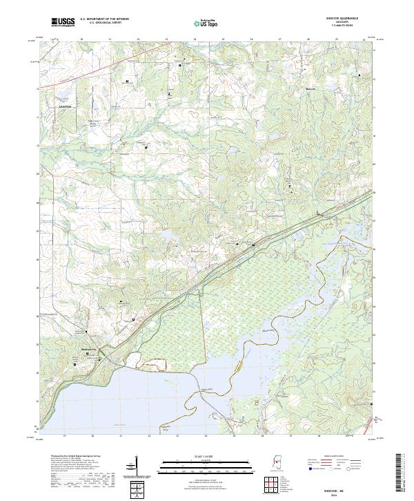 Shoccoe, MS — USGS 7.5-minute topo (2024)
