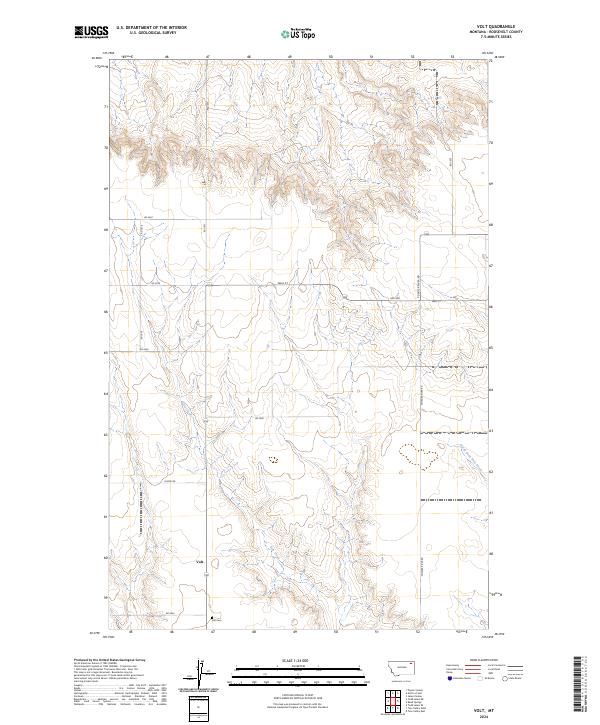 Volt, MT — USGS 7.5-minute topo (2024)