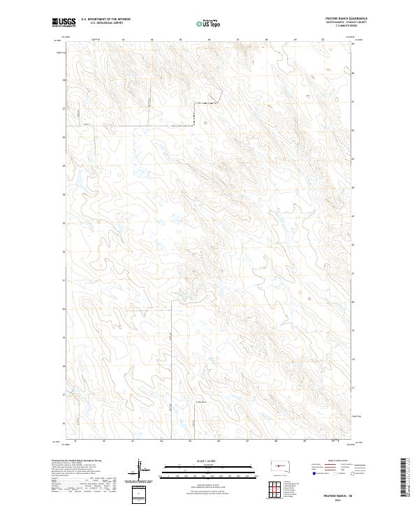 Fratzke Ranch, SD — USGS 7.5-minute topo (2021)