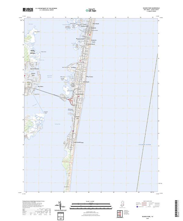 Seaside Park, NJ — USGS 7.5-minute topo (2023)