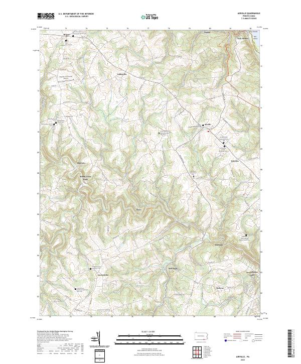 Airville, PA — USGS 7.5-minute topo (2023)