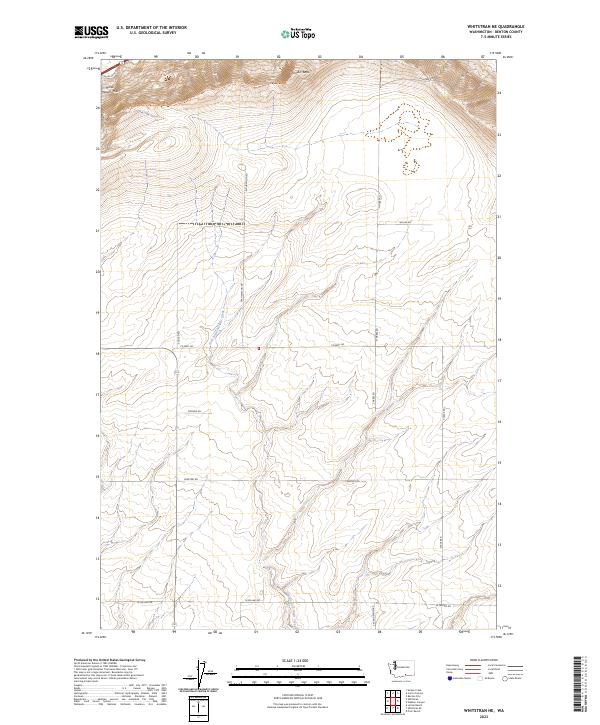 Whitstran NE, WA — USGS 7.5-minute topo (2023)