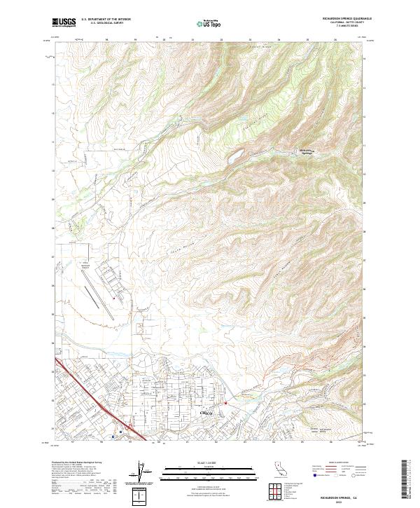 Richardson Springs, CA — USGS 7.5-minute topo (2022)
