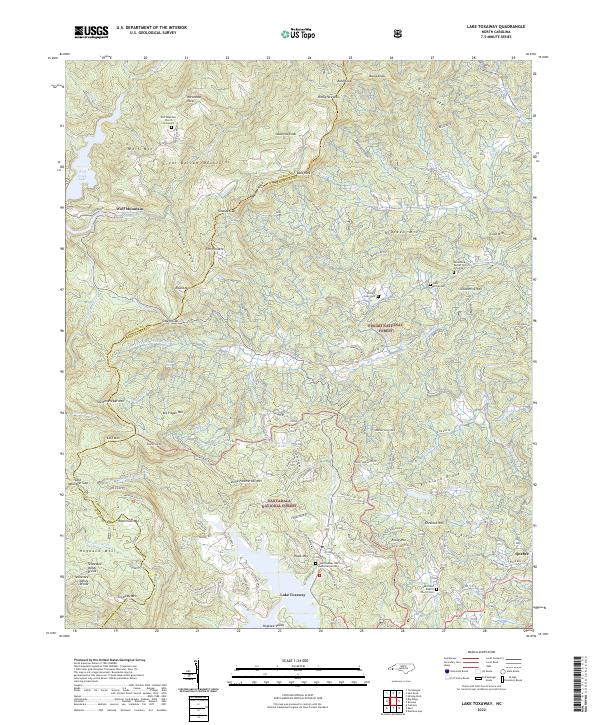 Lake Toxaway, NC — USGS 7.5-minute topo (2022)