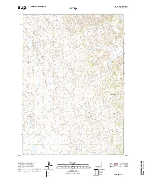 Rough Creek, WY — USGS 7.5-minute topo (2021)