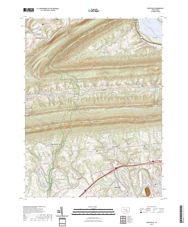 Wertzville, PA — USGS 7.5-minute topo (2023)