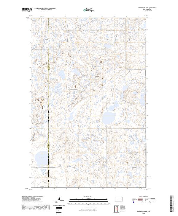 Woodworth NW, ND — USGS 7.5-minute topo (2024)