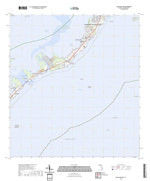 Plantation Key, FL — USGS 7.5-minute topo (2024)