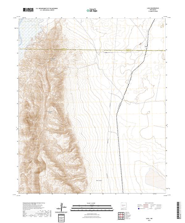 Lava, NM — USGS 7.5-minute topo (2023)