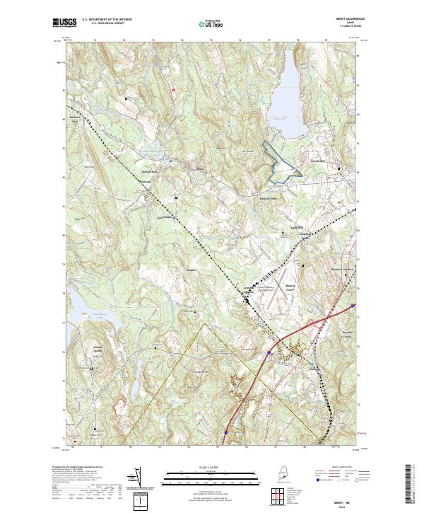 Minot, ME — USGS 7.5-minute topo (2024)