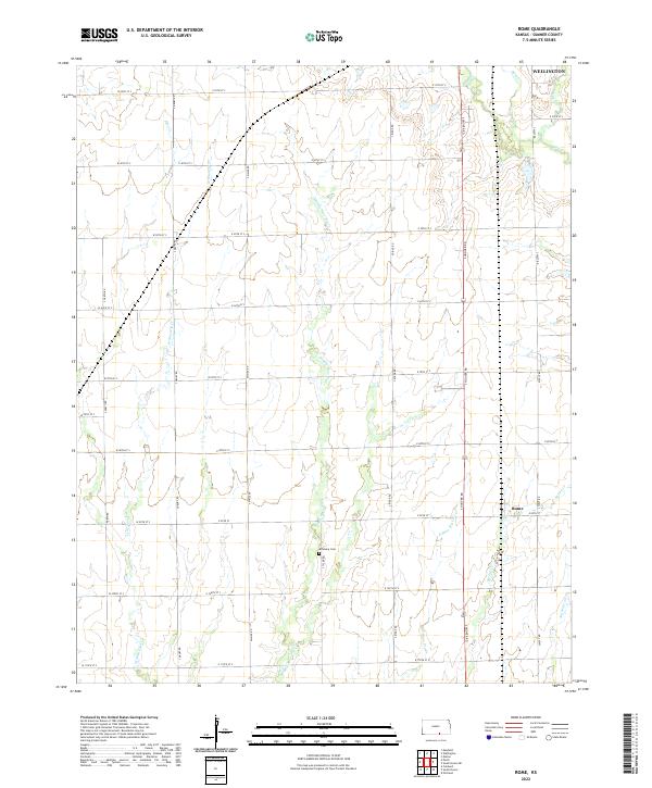 Rome, KS — USGS 7.5-minute topo (2022)