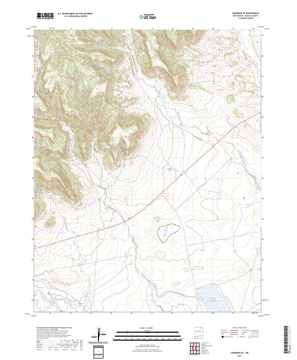 Cimarron SE, NM — USGS 7.5-minute topo (2023)