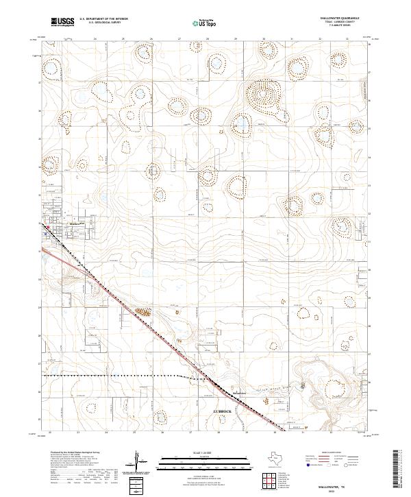 Shallowater, TX — USGS 7.5-minute topo (2022)