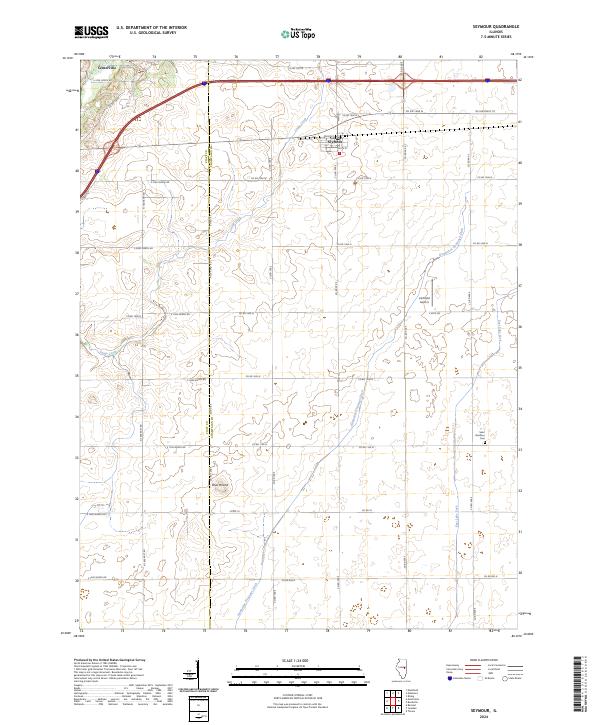 Seymour, IL — USGS 7.5-minute topo (2024)