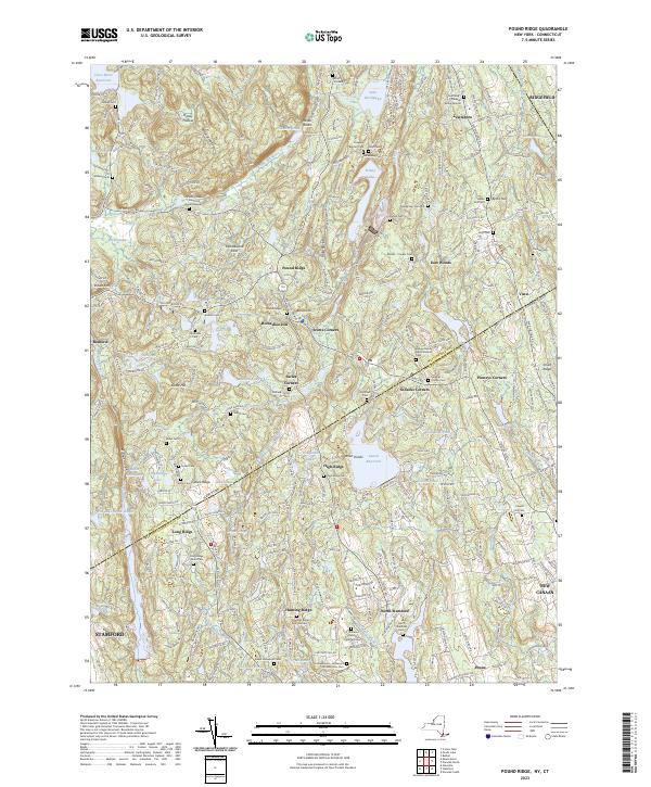 Pound Ridge, NY-CT — USGS 7.5-minute topo (2023)