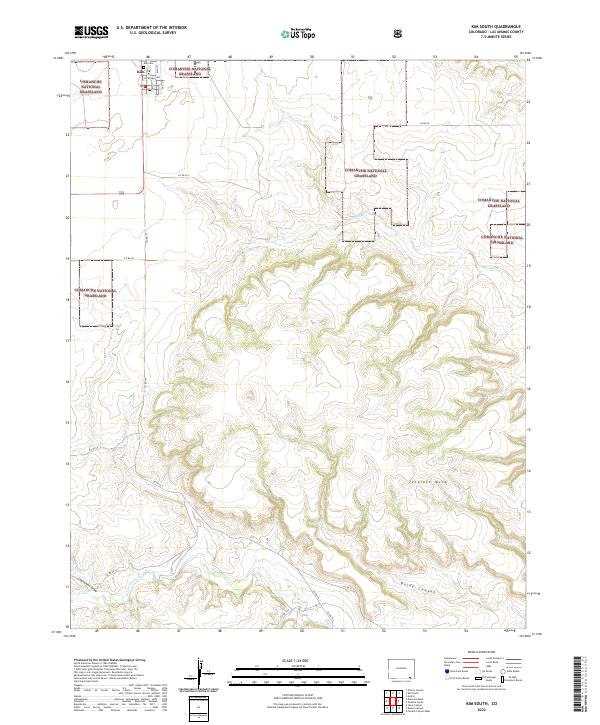 Kim South, CO — USGS 7.5-minute topo (2022)