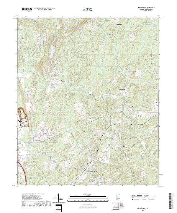 Bounds Lake, AL — USGS 7.5-minute topo (2024)