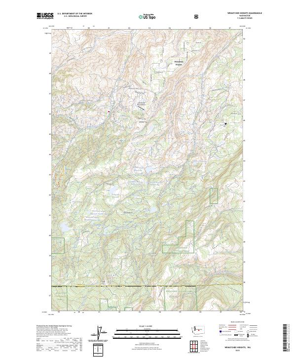 Wenatchee Heights, WA — USGS 7.5-minute topo (2023)