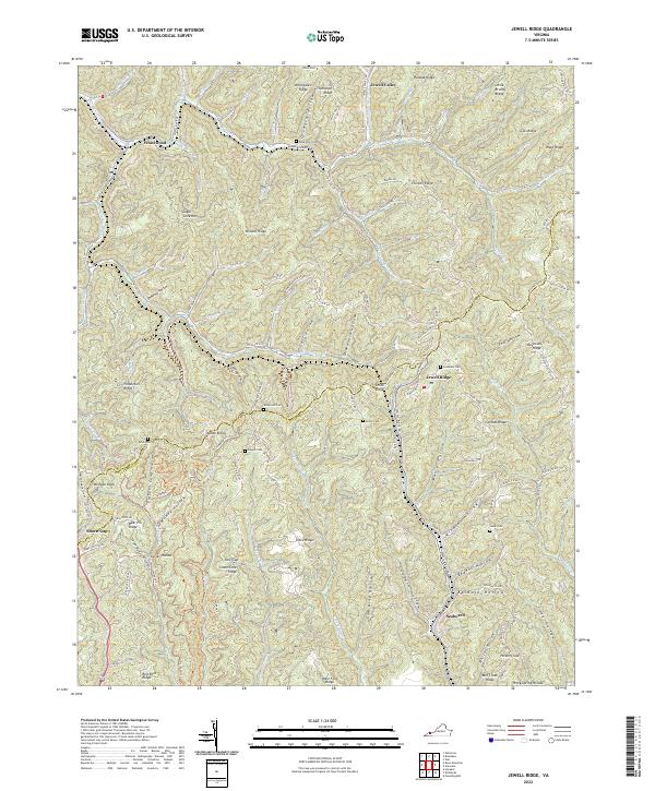 Jewell Ridge, VA — USGS 7.5-minute topo (2022)