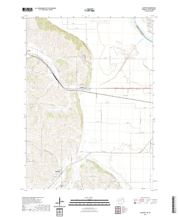 Jackson, NE-SD — USGS 7.5-minute topo (2021)