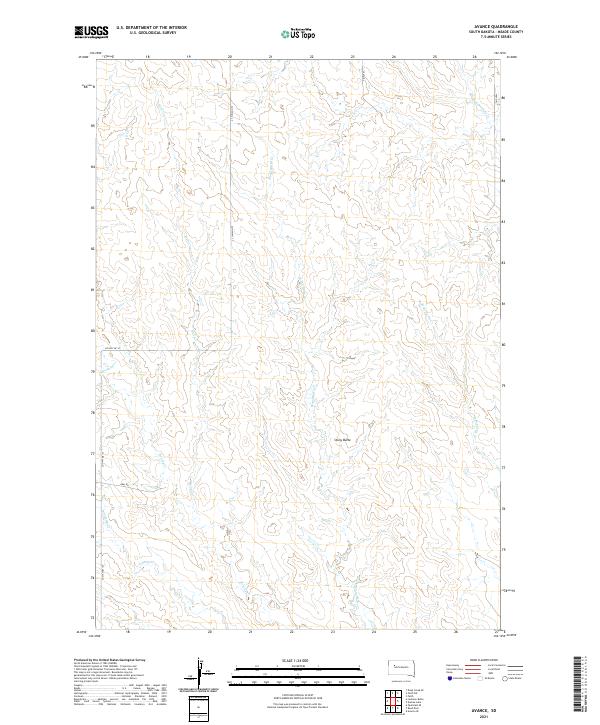 Avance, SD — USGS 7.5-minute topo (2021)