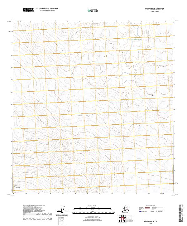 Nabesna A-6 SW, AK — USGS 7.5-minute topo (2023)