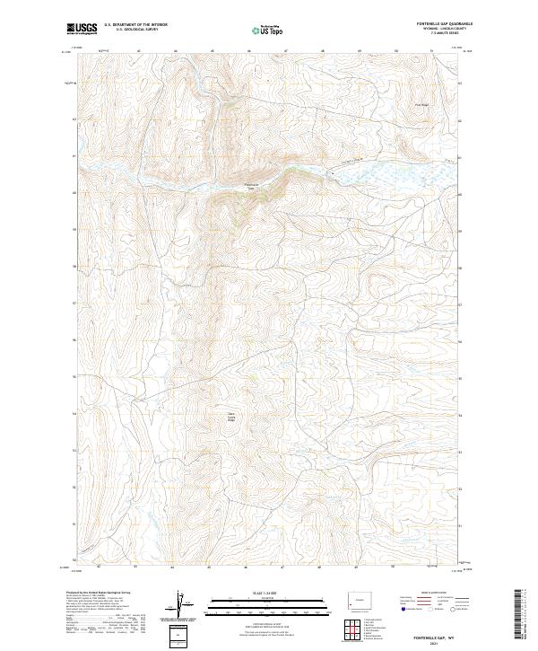 Fontenelle Gap, WY — USGS 7.5-minute topo (2021)