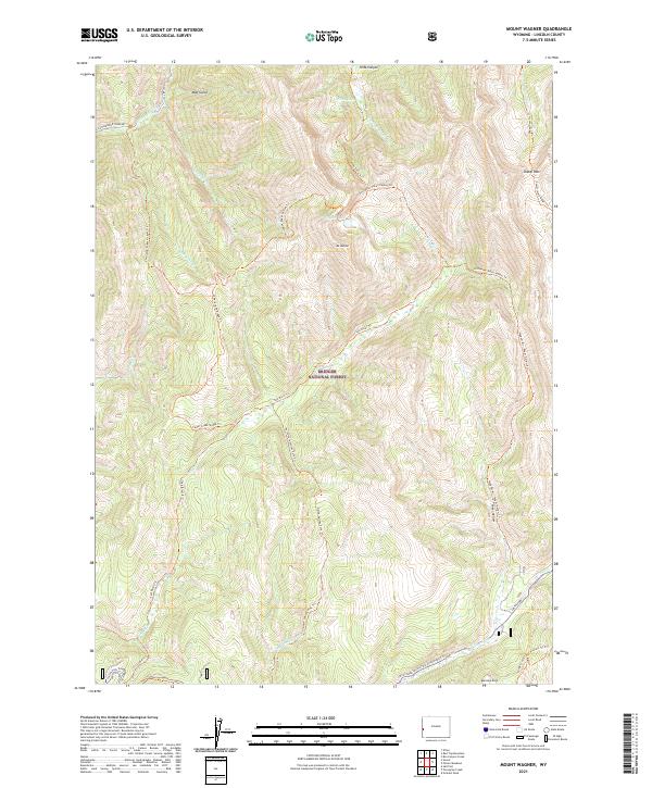 Mount Wagner, WY — USGS 7.5-minute topo (2021)