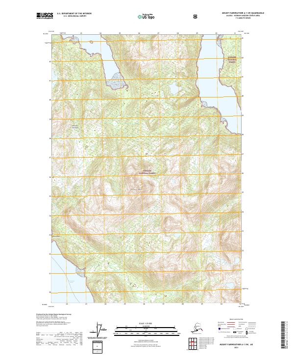 Mount Fairweather A-1 SW, AK — USGS 7.5-minute topo (2021)