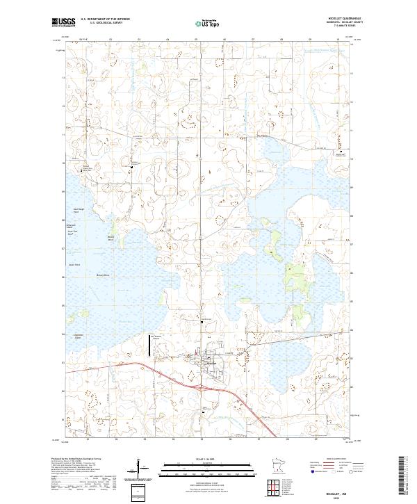 Nicollet, MN — USGS 7.5-minute topo (2022)