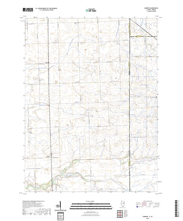Darrow, IL-IN — USGS 7.5-minute topo (2024)