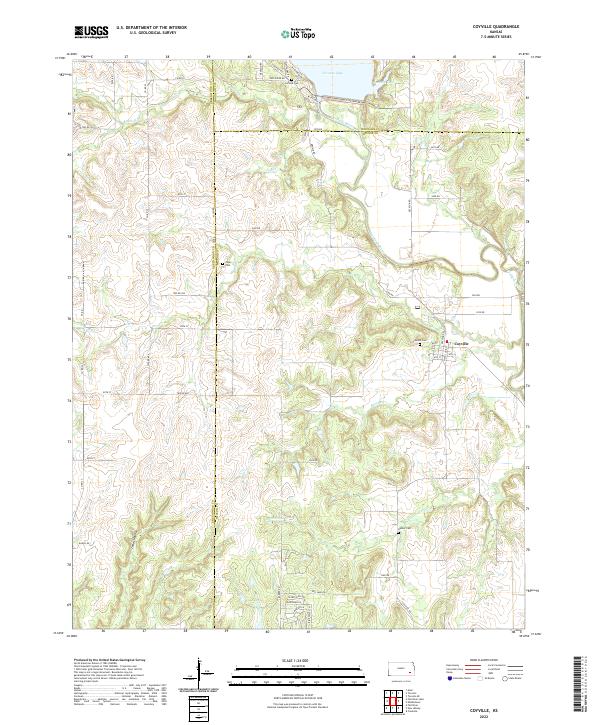 Coyville, KS — USGS 7.5-minute topo (2022)