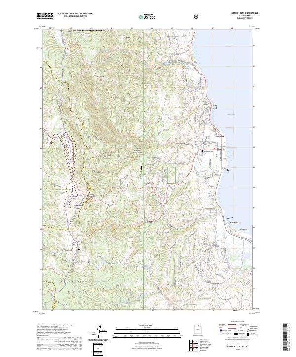 Garden City, UT-ID — USGS 7.5-minute topo (2023)