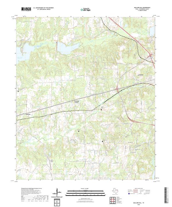 Mallard Hill, TX — USGS 7.5-minute topo (2022)