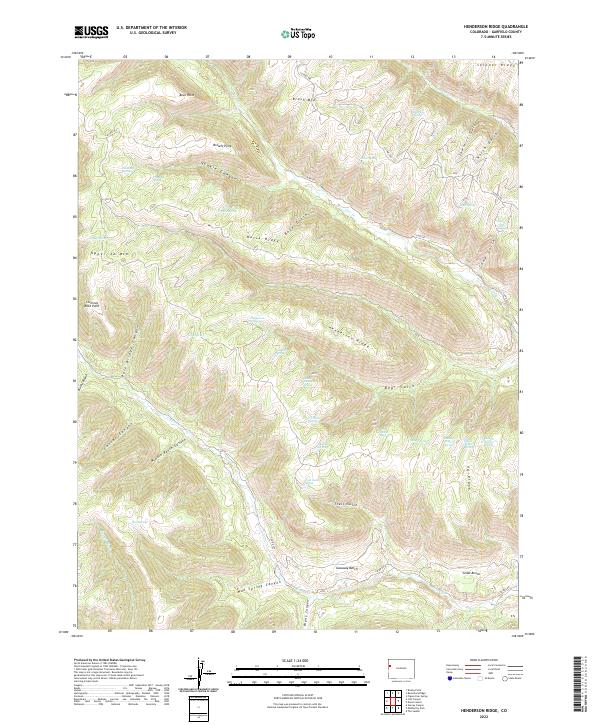 Henderson Ridge, CO — USGS 7.5-minute topo (2022)