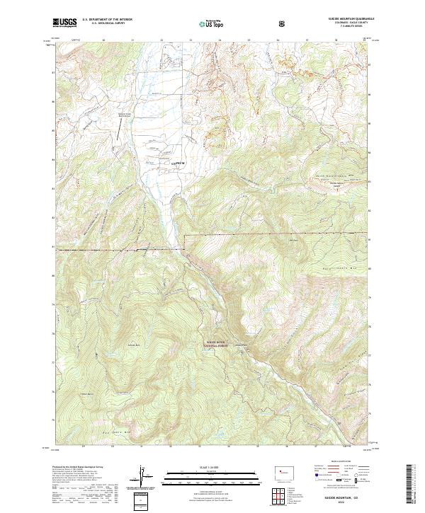 Suicide Mountain, CO — USGS 7.5-minute topo (2022)