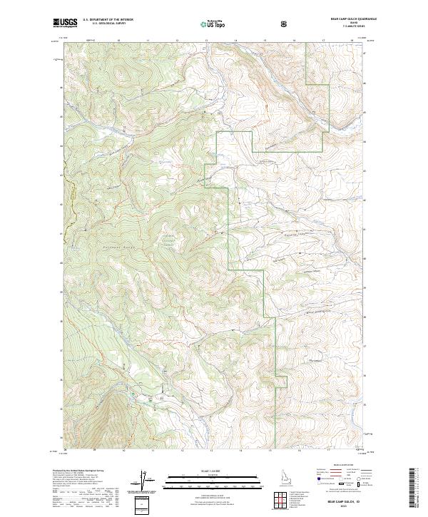 Bear Camp Gulch, ID — USGS 7.5-minute topo (2023)