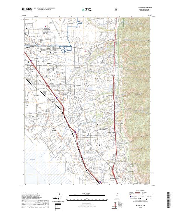 Kaysville, UT — USGS 7.5-minute topo (2023)