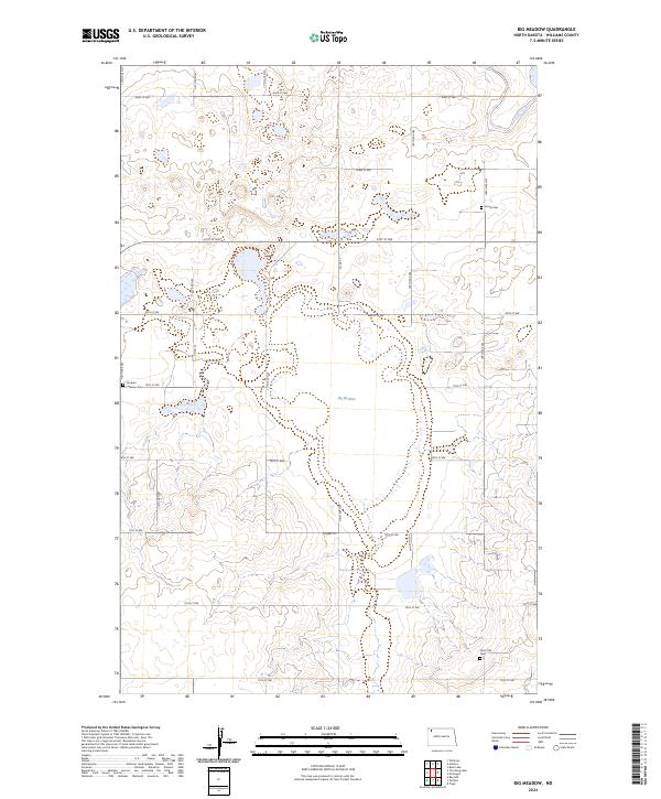 Big Meadow, ND — USGS 7.5-minute topo (2024)