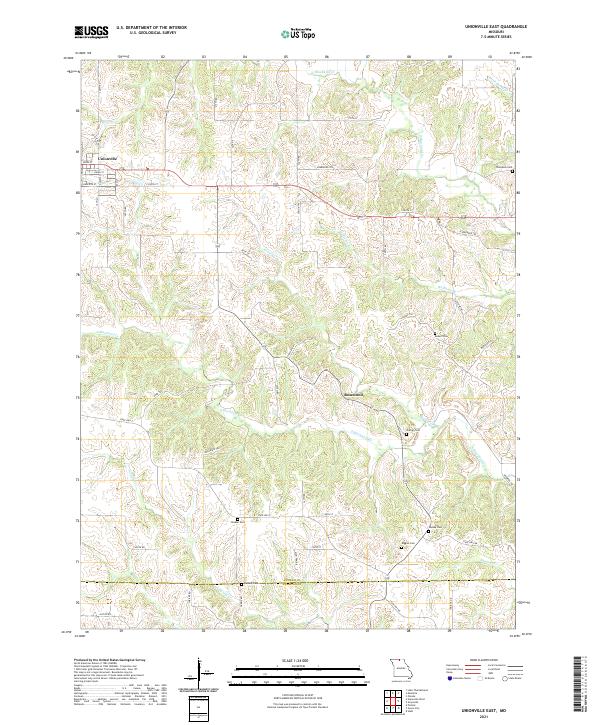 Unionville East, MO — USGS 7.5-minute topo (2021)