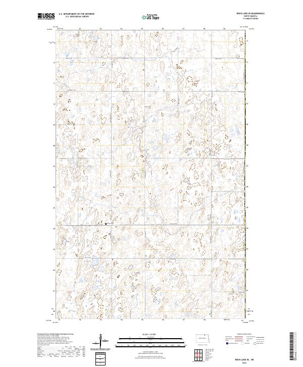 Rock Lake SE, ND — USGS 7.5-minute topo (2024)