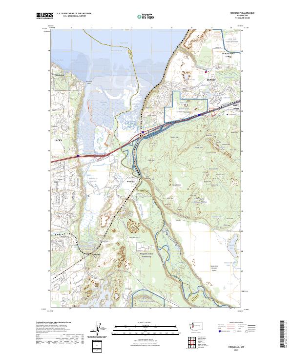 Nisqually, WA — USGS 7.5-minute topo (2023)