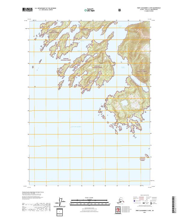 Port Alexander C-4 NW, AK — USGS 7.5-minute topo (2021)