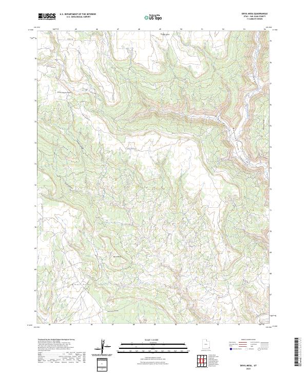 Devil Mesa, UT — USGS 7.5-minute topo (2023)